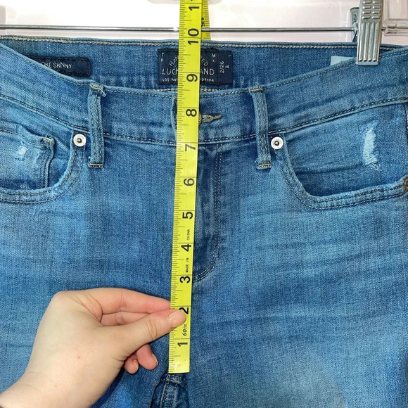 Lucky Brand Brooke Medium Wash Mid-rise Distressed Skinny Jeans 26 Women’s - Picture 3 of 15